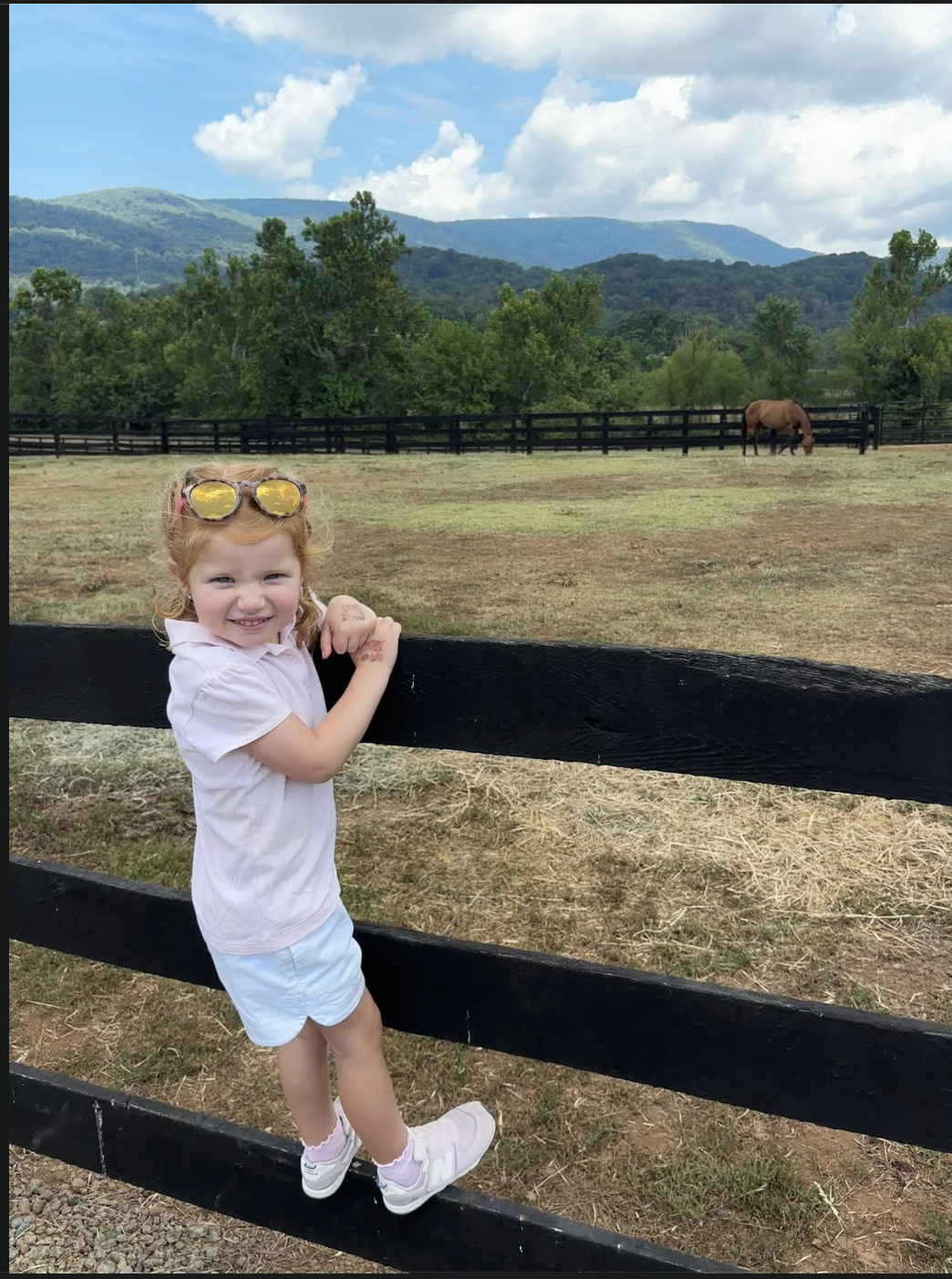 Eloise at the farm