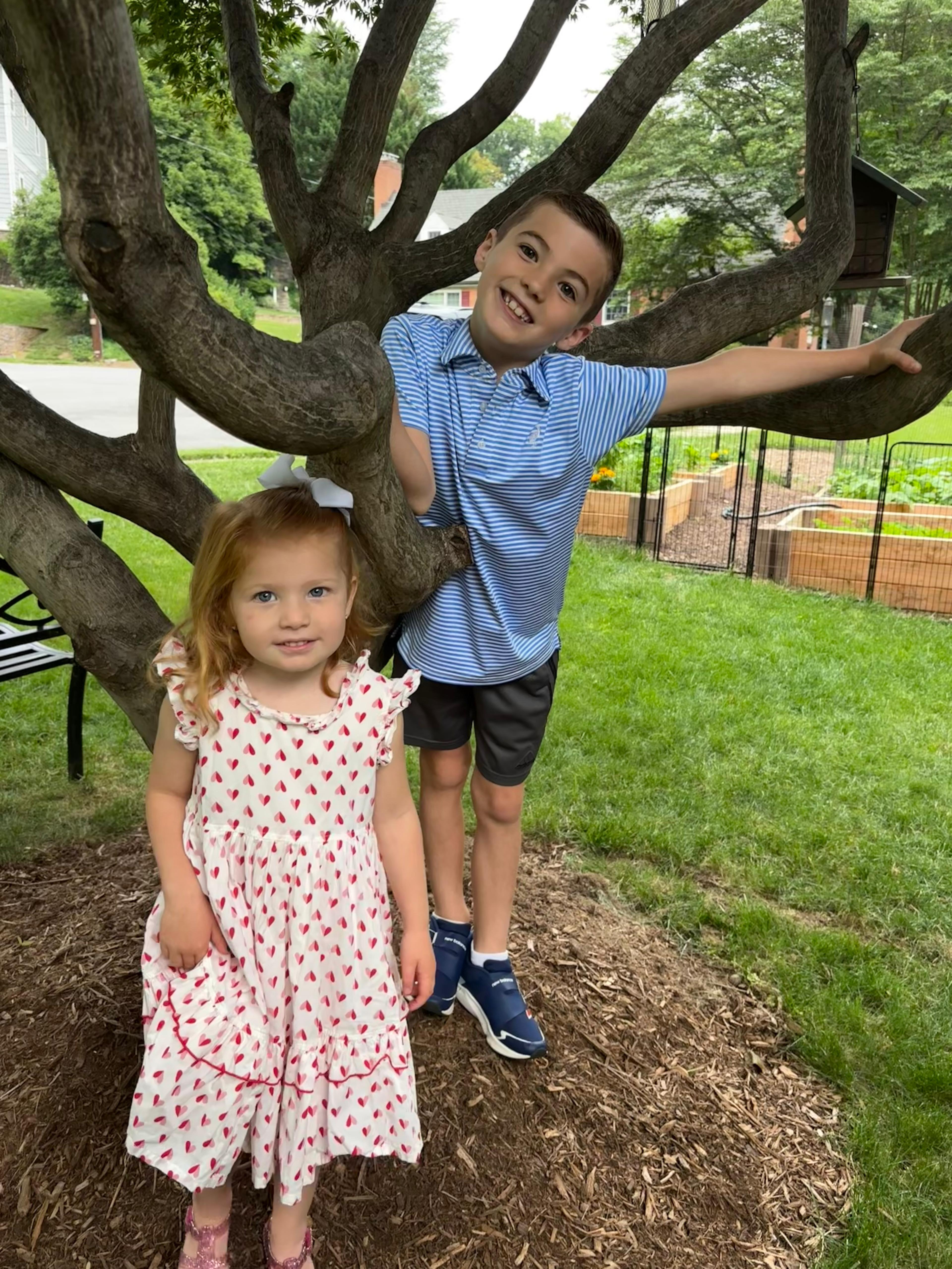 Eloise with her brother